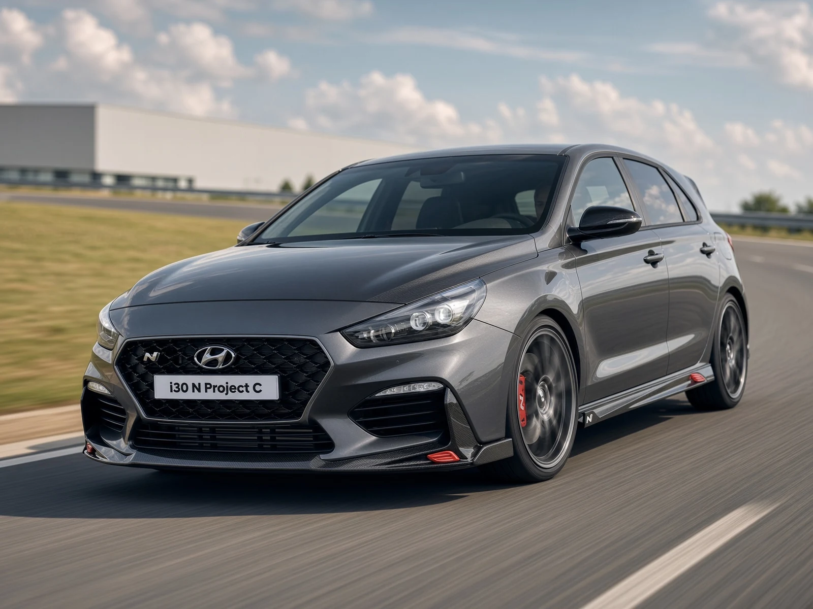 Hyundai i30 N Project C visto desde la parte frontal